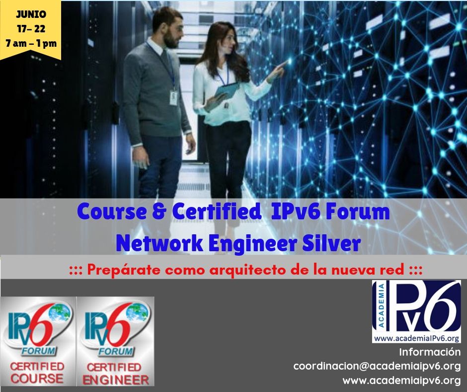 En este momento estás viendo Course & Certified IPv6 Forum Network Engineer Silver